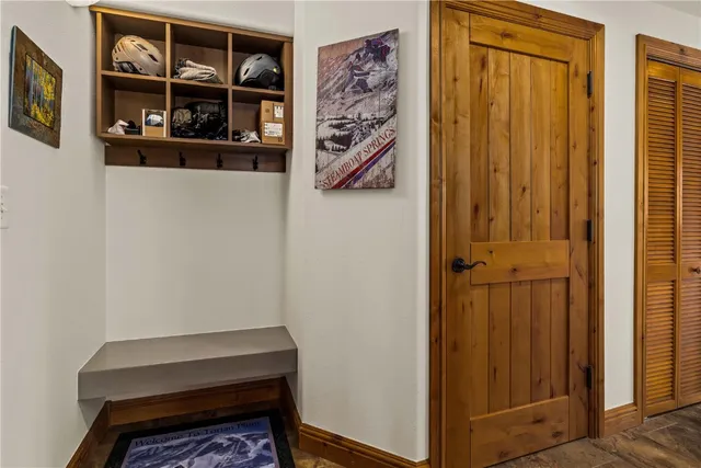 a room with storage and utility