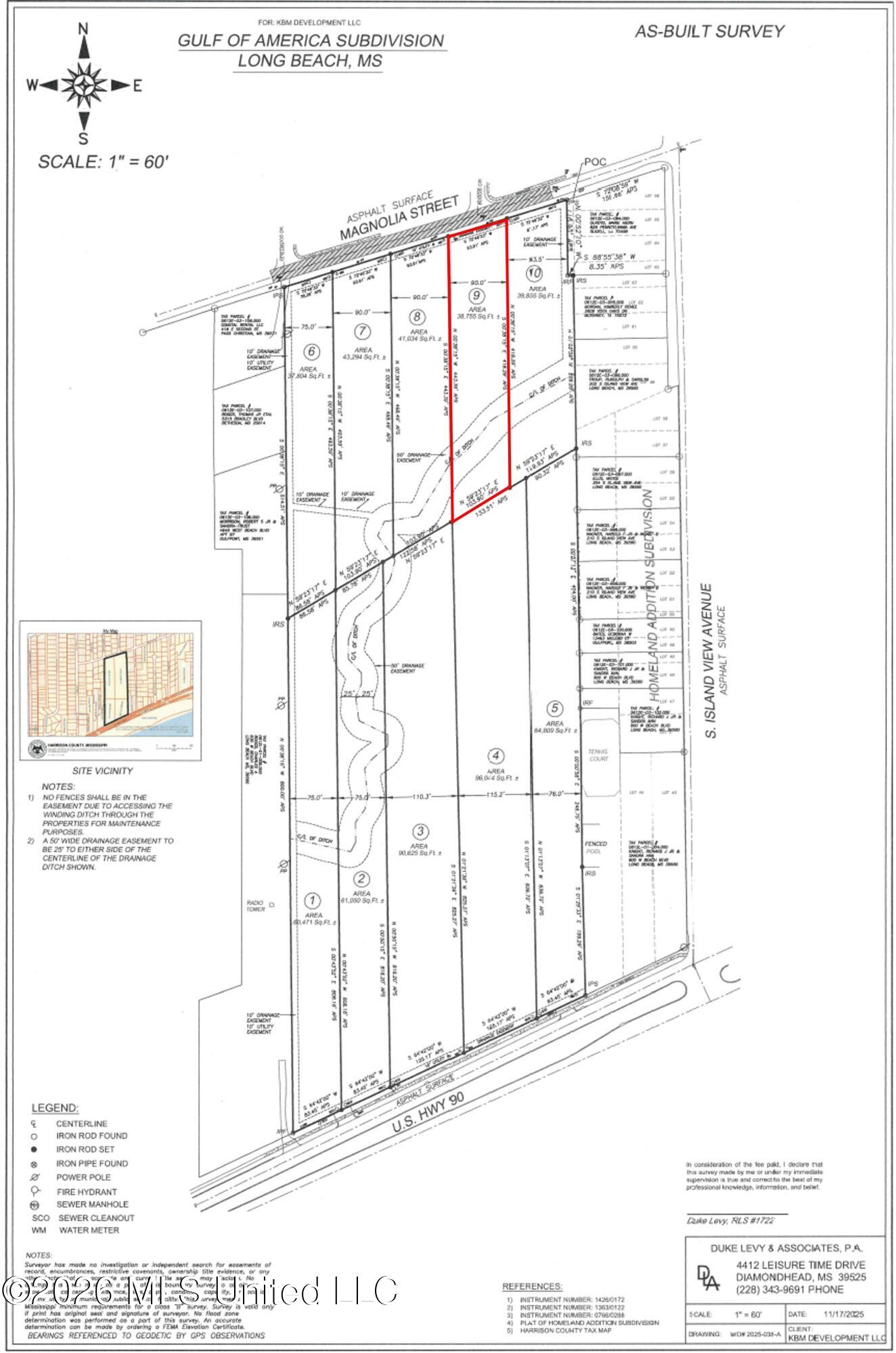 Lot 9 Magnolia Street Long Beach, MS 39560 - Photo 2 of 11 Lot_9_Survey