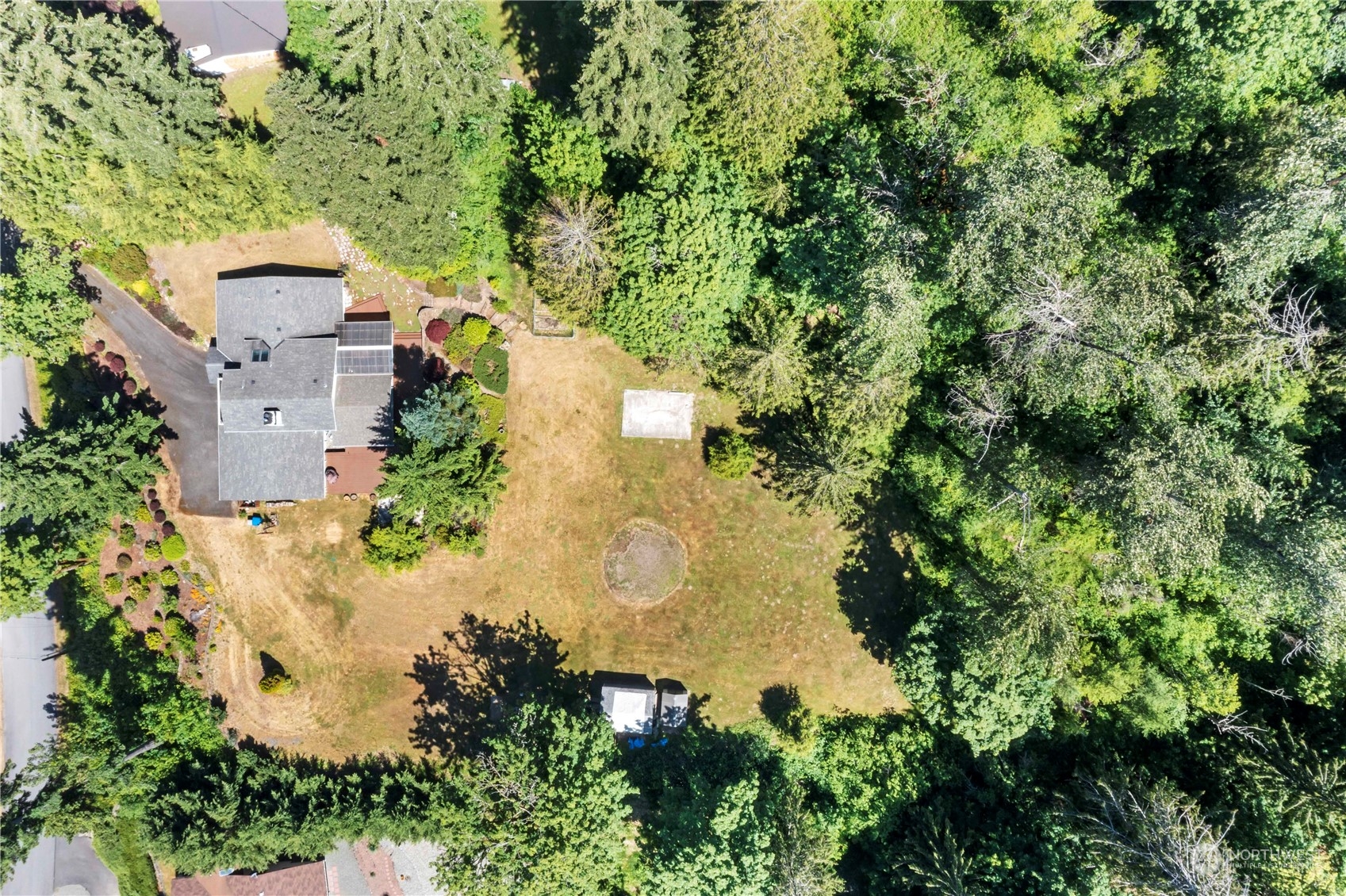 18600 East Spring Lake Drive Southeast Renton, WA 98058 - Photo 3 of 39 an aerial view of residential house with outdoor space and trees all around