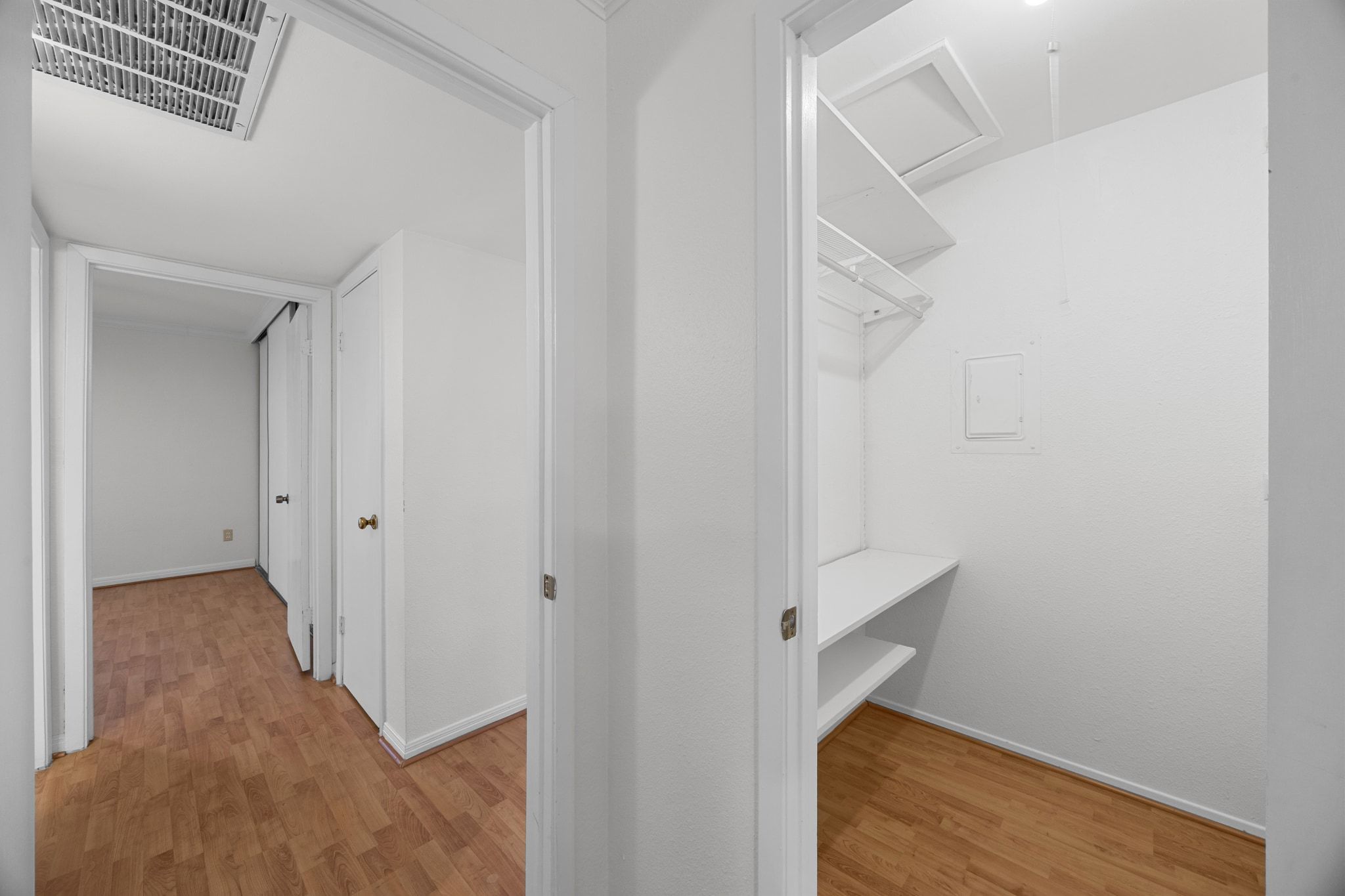 4159 Steck Avenue, Unit 258 Austin, TX 78759 - Photo 19 of 28 a view of hallway with stairs and a closet