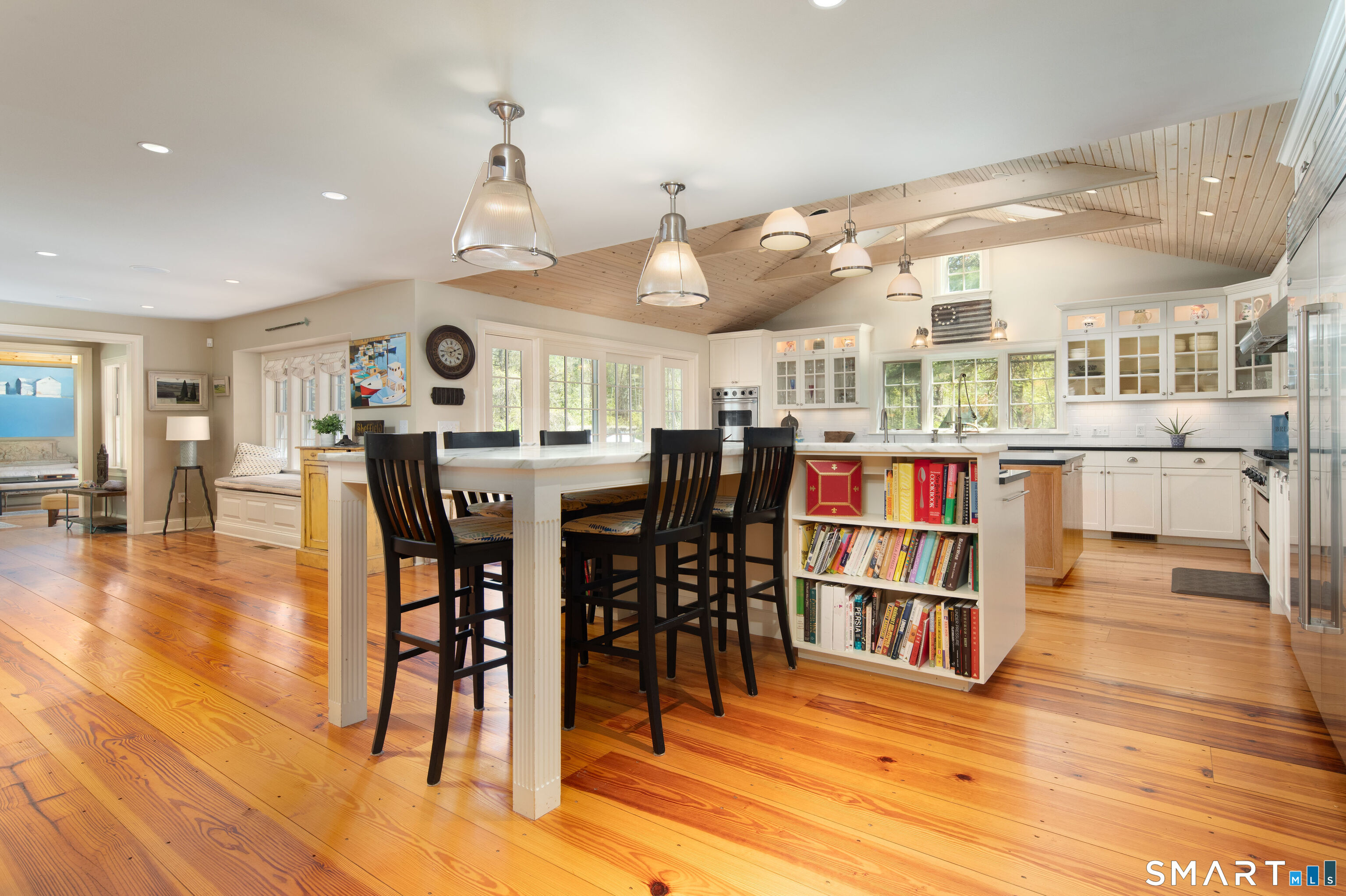 7 Cooper Hill Road Salisbury, CT 06068 - Photo 5 of 36 a view of a dining room with furniture and wooden floor