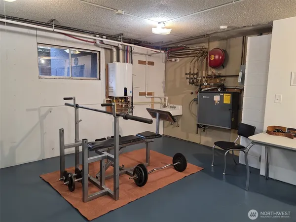 a view of storage and utility room