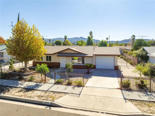 a view of a city with mountains
