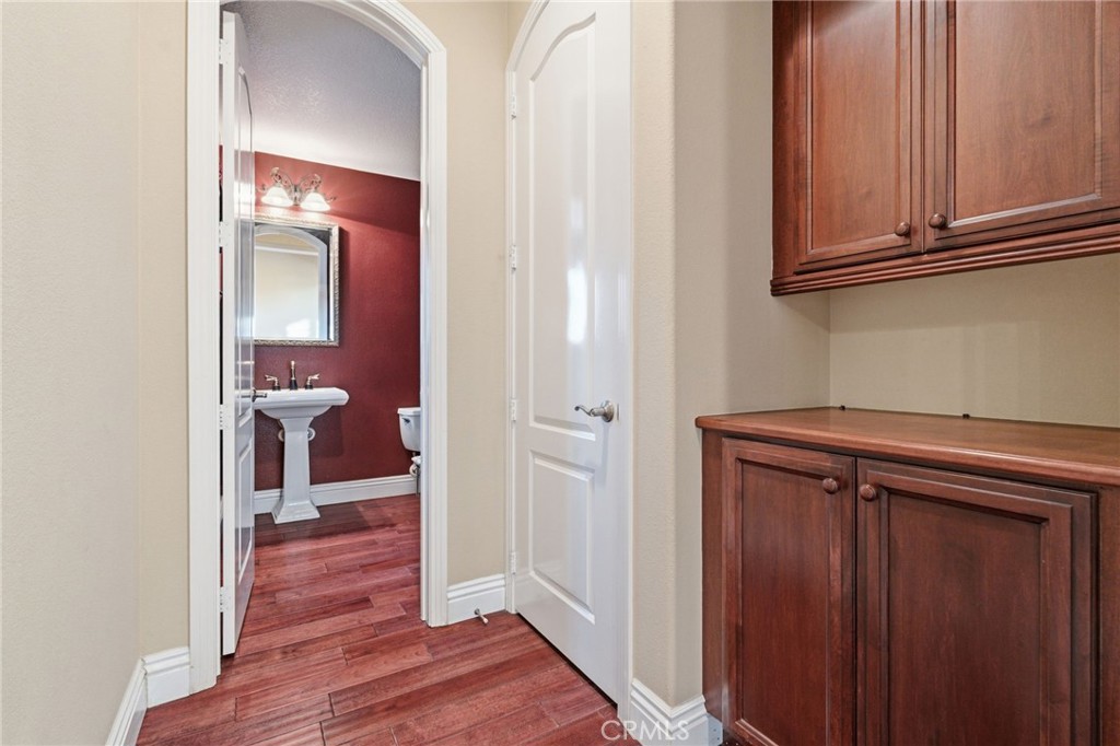 4463 Cardinal Cushing Claremont, CA 91711 - Photo 16 of 75 a view of hallway with wooden floor