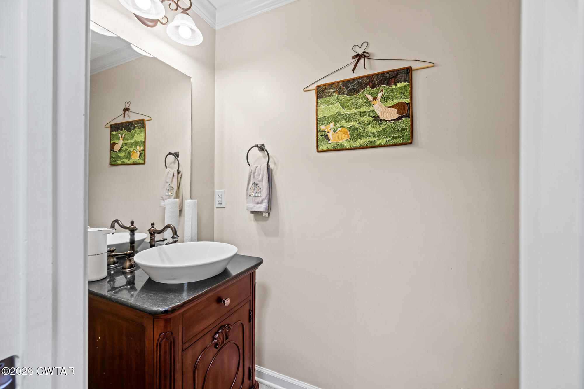 492 Joe Horton Road Lexington, TN 38351 - Photo 9 of 49 a bathroom with a sink a mirror and a toilet