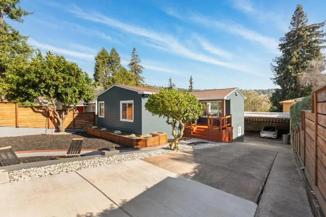 a view of a house with patio