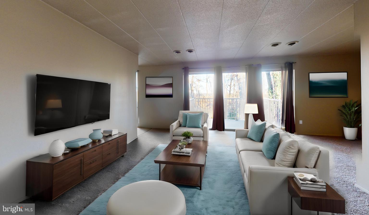 2612 Fort Farnsworth Road, Unit 262 Alexandria, VA 22303 - Photo 2 of 45 a living room with furniture and a flat screen tv