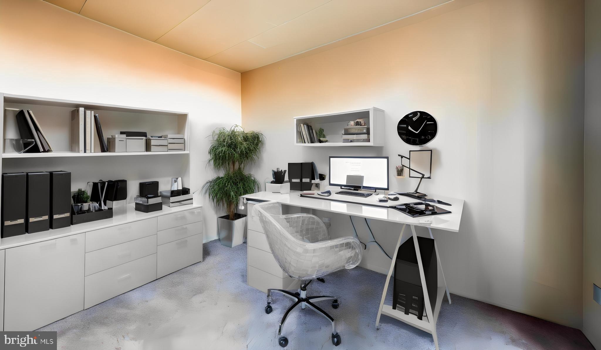 2612 Fort Farnsworth Road, Unit 262 Alexandria, VA 22303 - Photo 4 of 45 a living room with furniture and a workspace