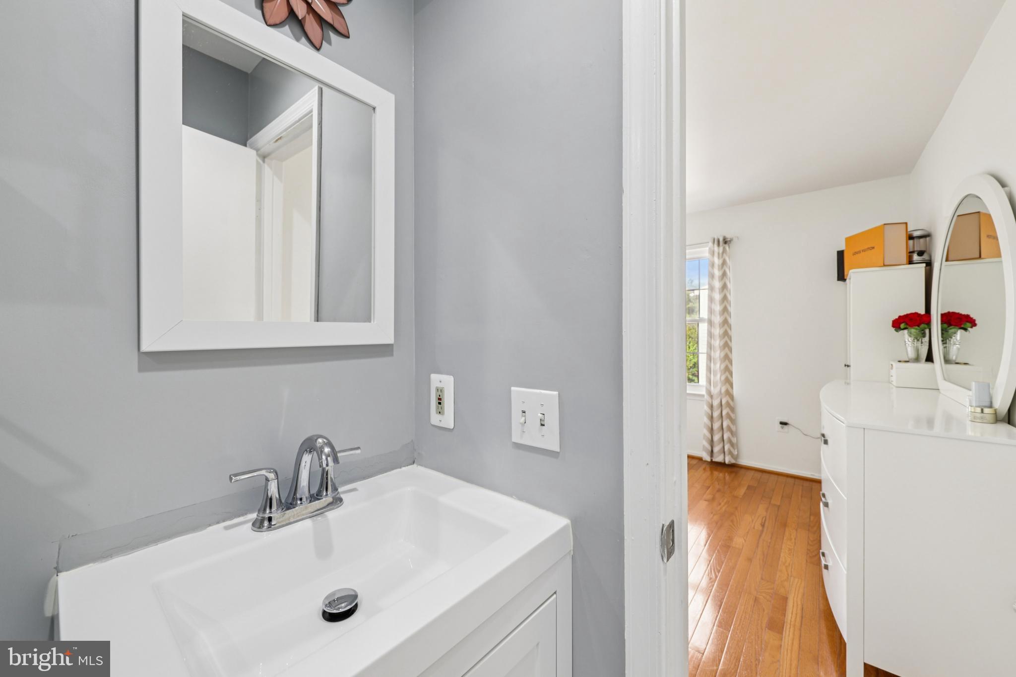 12014 Swallow Falls Court Silver Spring, MD 20904 - Photo 22 of 48 a bathroom with a sink and a mirror
