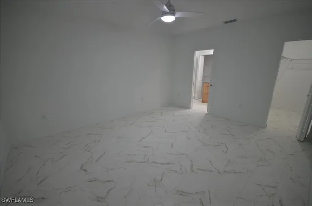 a view of an empty room