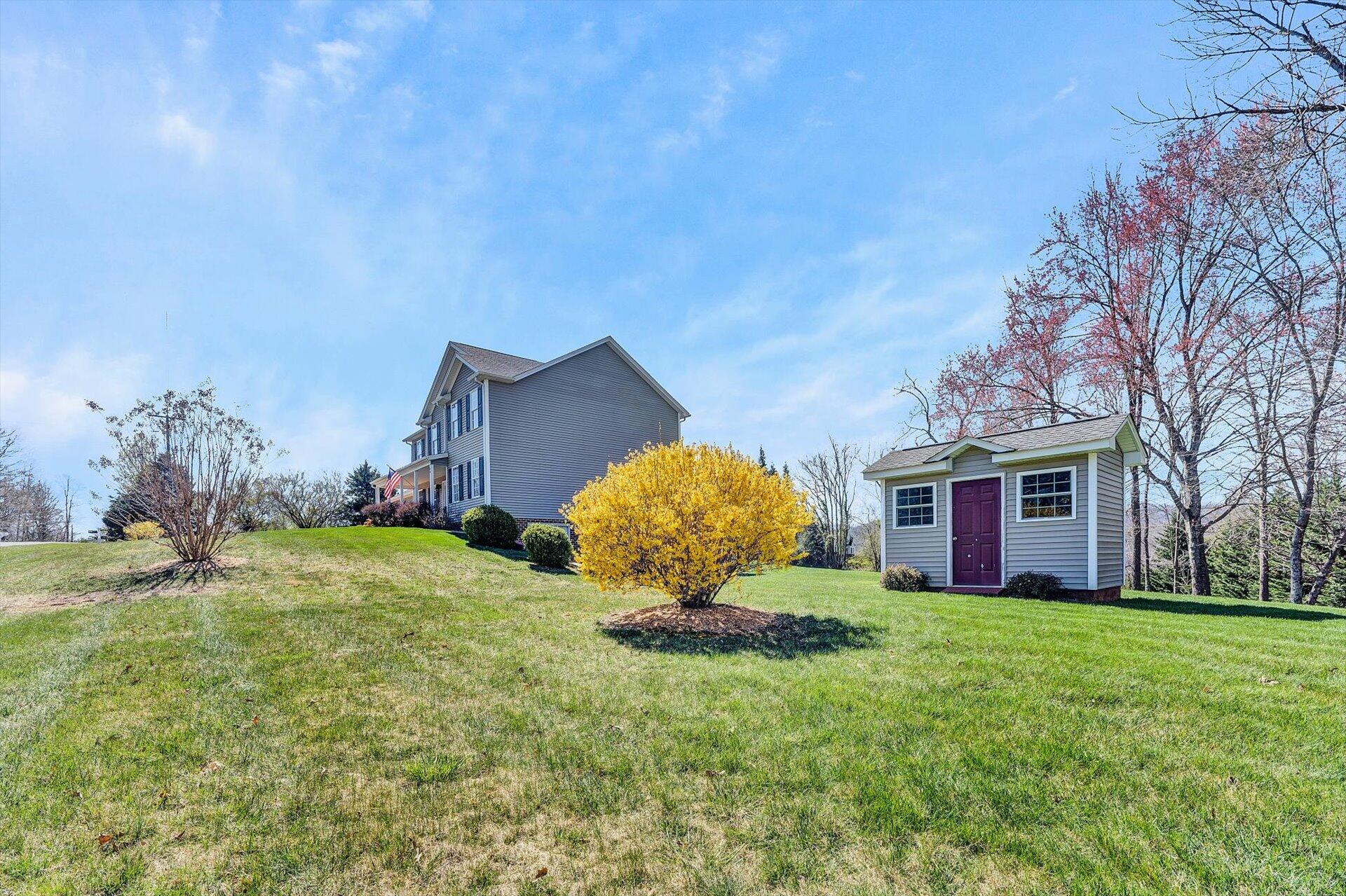 60 Green Level Road Boones Mill, VA 24065 - Photo 48 of 53 a front view of house with yard and green space
