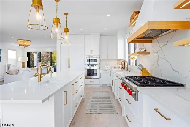 a bedroom with a bed and a cabinets