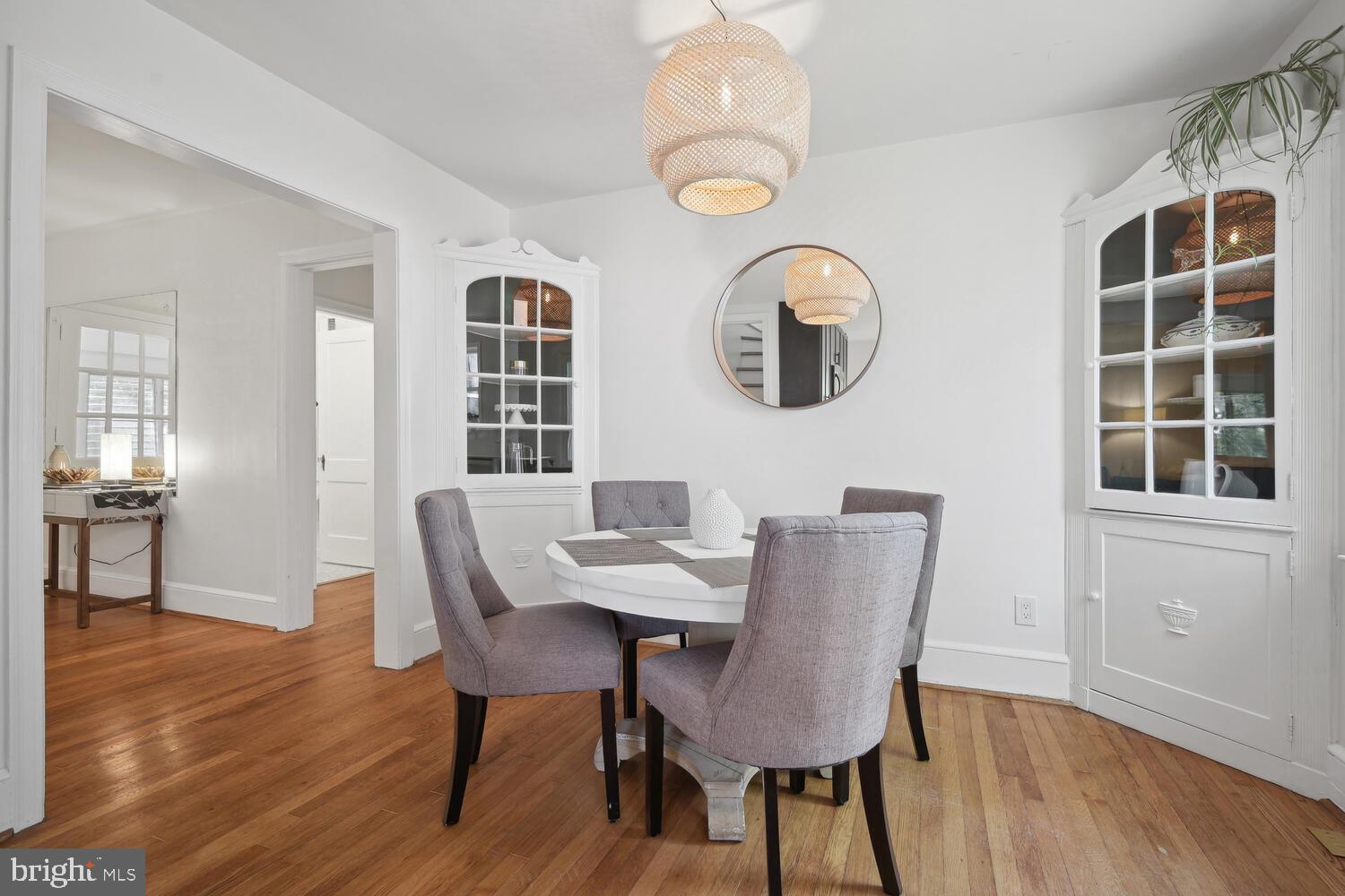 Dining Room with built ins