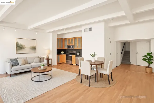 a view of a workspace with furniture