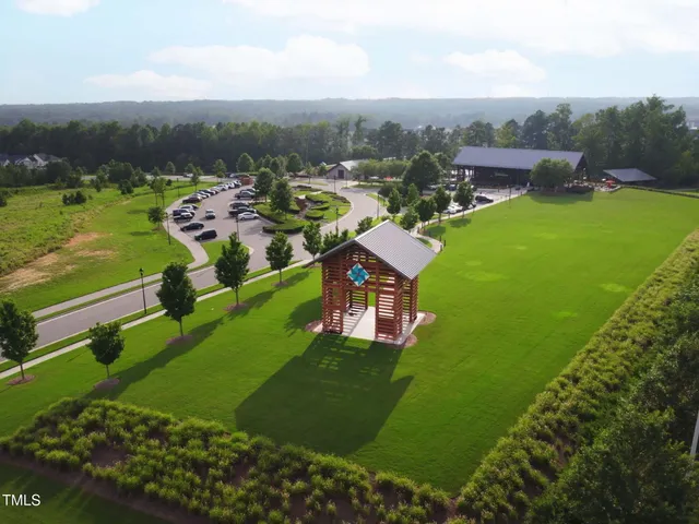a view of a swimming pool with an outdoor space