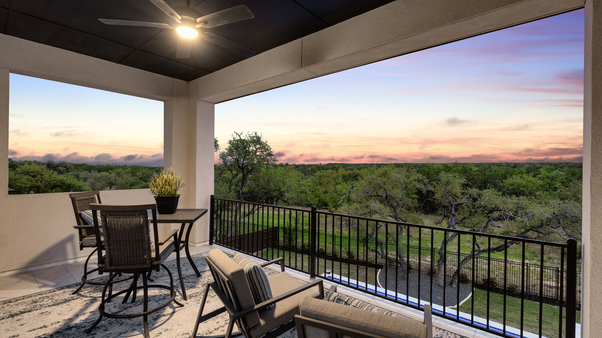 546 Bridge Water Loop Dripping Springs, TX 78620 - Photo 30 of 40 a view of a city from a balcony