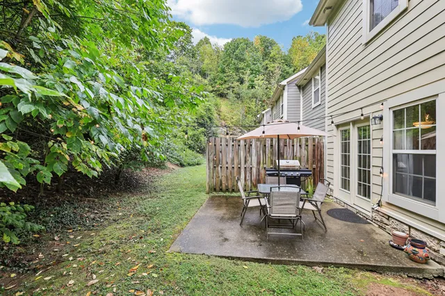 a house view with a seating space