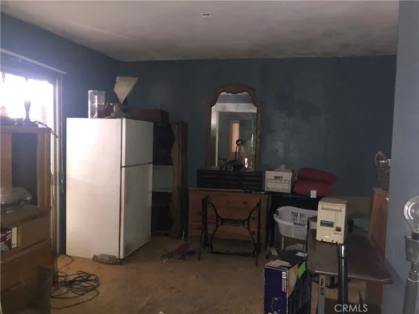 a view of a room with a window