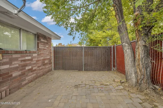 a backyard of a house