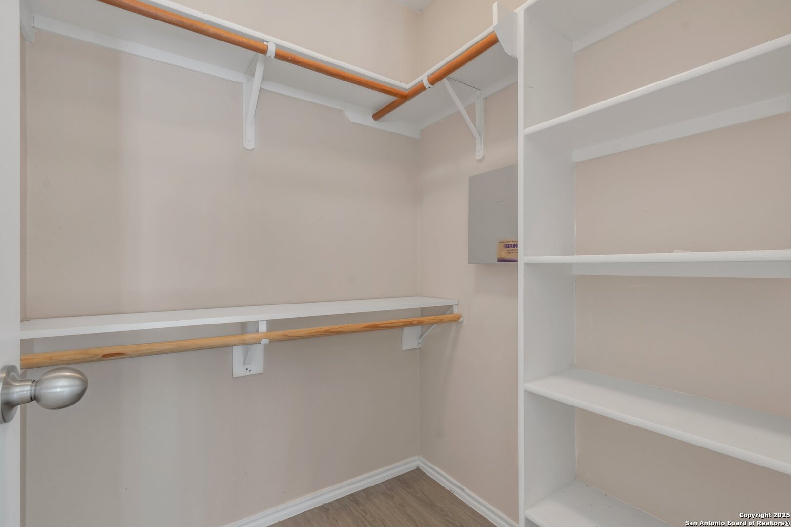 5644 Brougham Way Austin, TX 78754 - Photo 21 of 31 a view of small space with racks on the wall