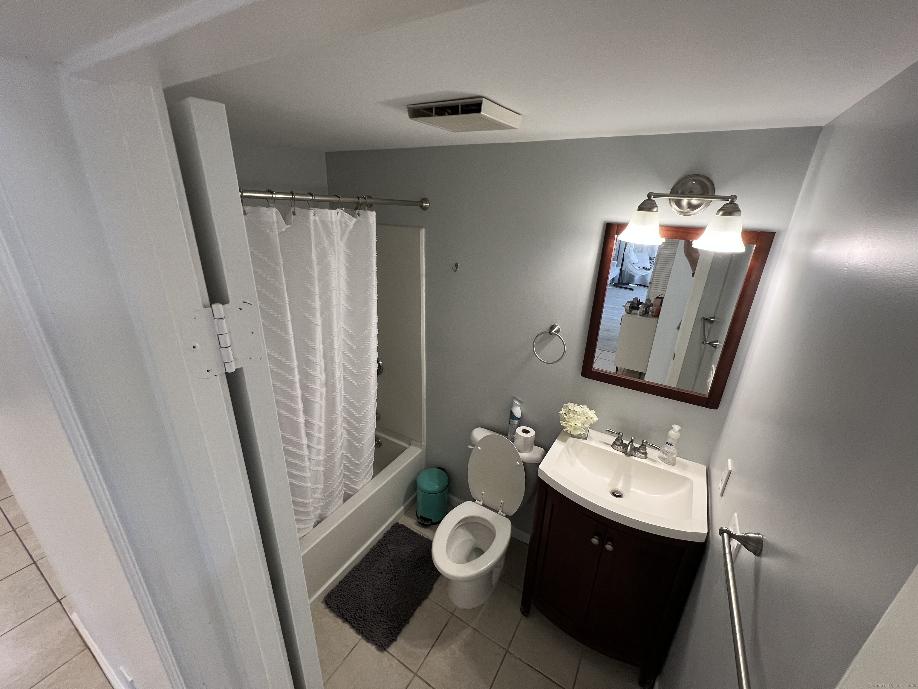 1 Front Street, Unit 1 New Haven, CT 06513 - Photo 10 of 23 a bathroom with a granite countertop sink toilet and shower