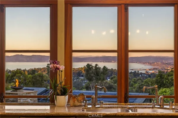 a view of a city from a window