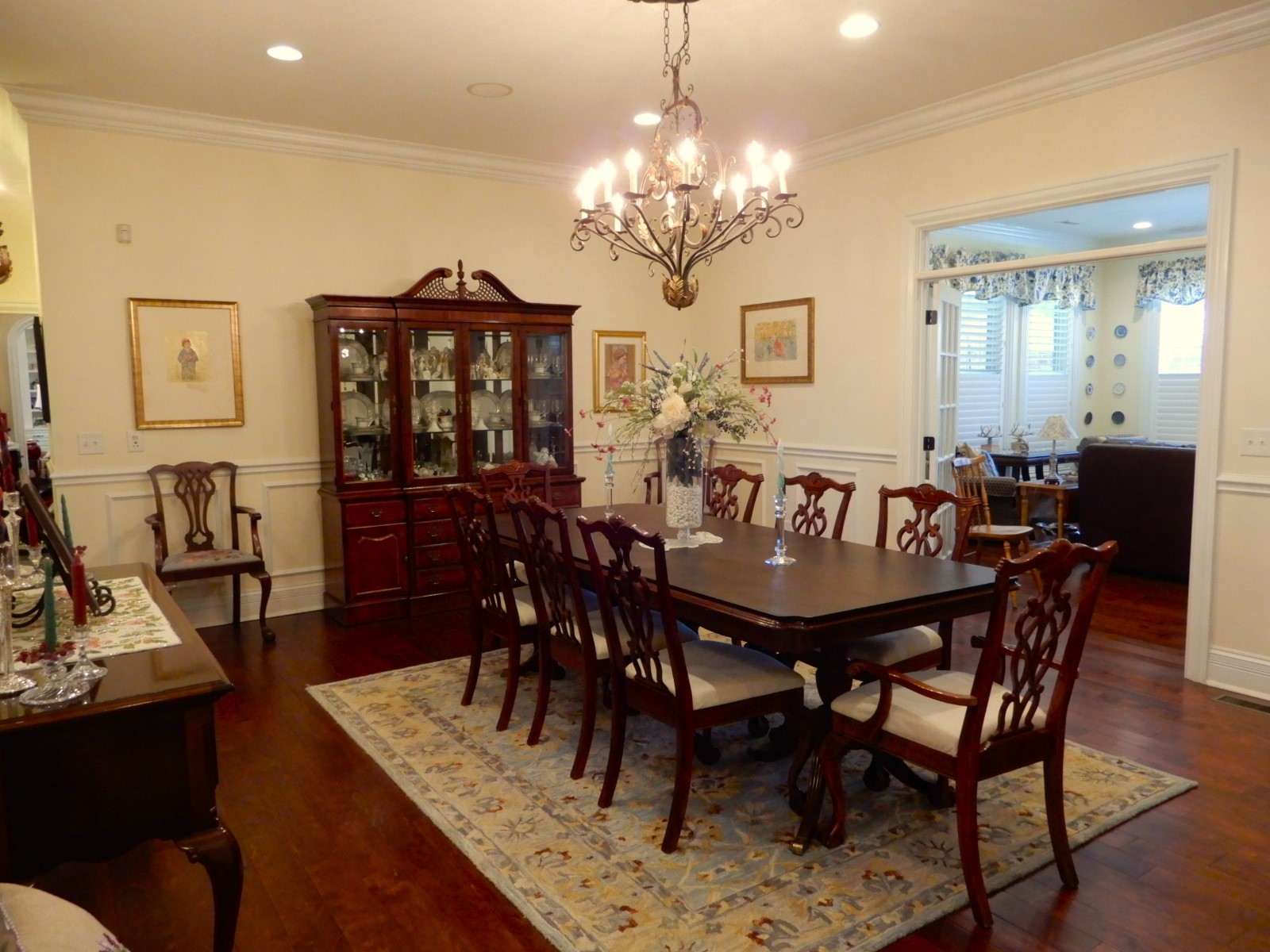 135 Allegheny Road Gilbertsville, KY 42044 - Photo 30 of 78 a view of a dining room with furniture and chandelier