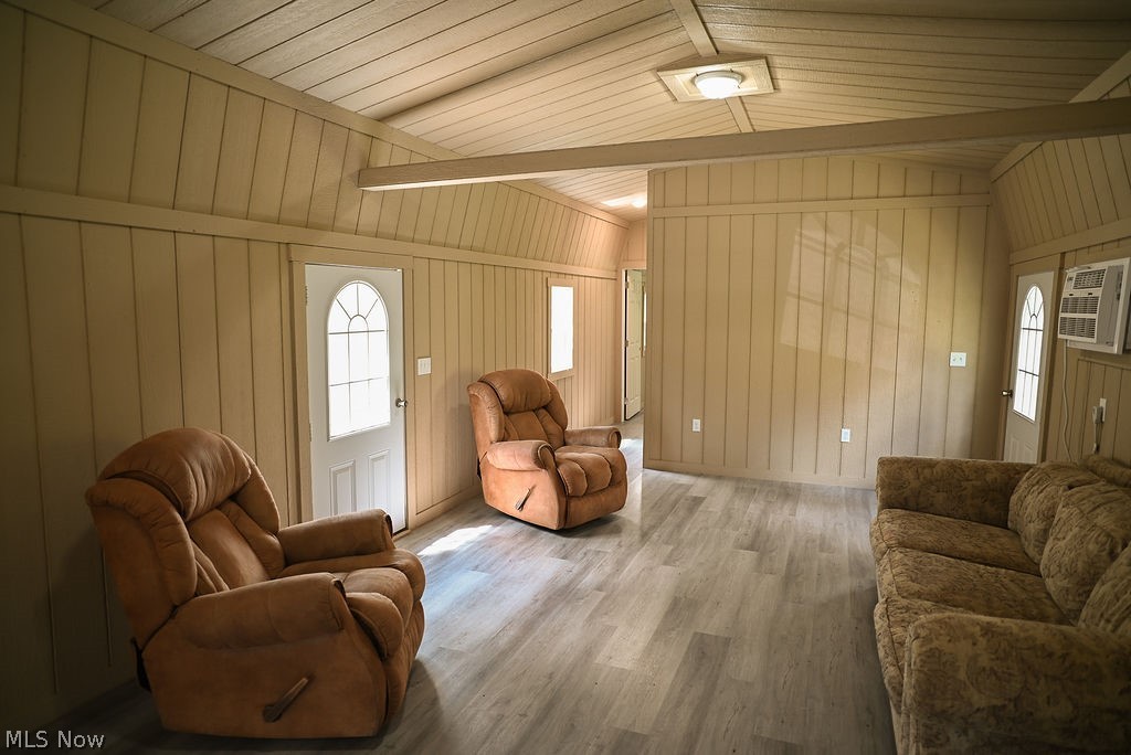 1547 Providence Road Elizabeth, WV 26143 - Photo 5 of 32 Interior space featuring wood-finish flooring and paneled walls