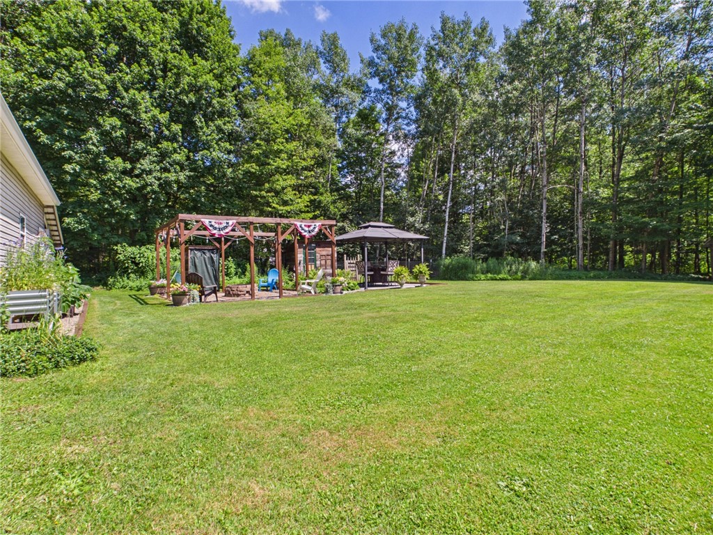 87 Collins Road Lewis Run, PA 16738 - Photo 31 of 48 Back yard with entertainment space
