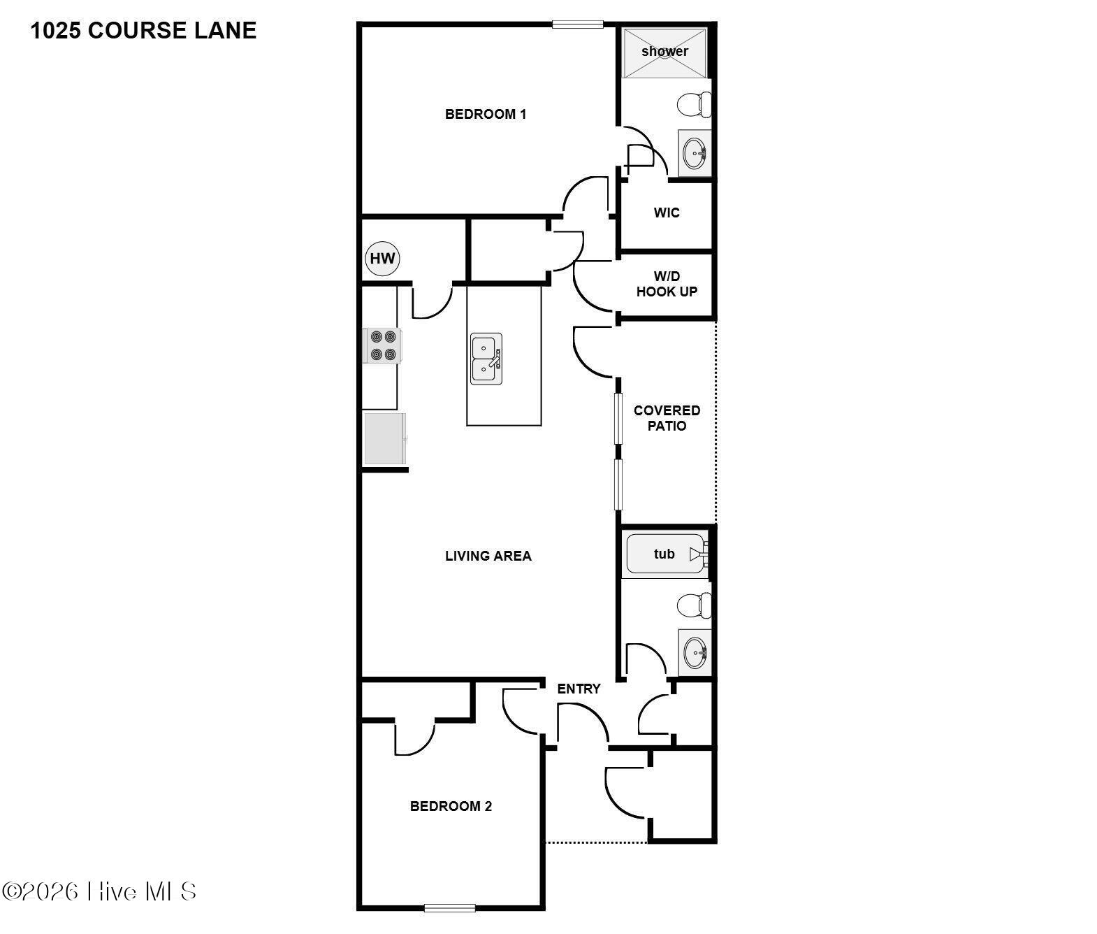 1025 Course Lane Holly Ridge, NC 28445 - Photo 19 of 19 Floor Plan