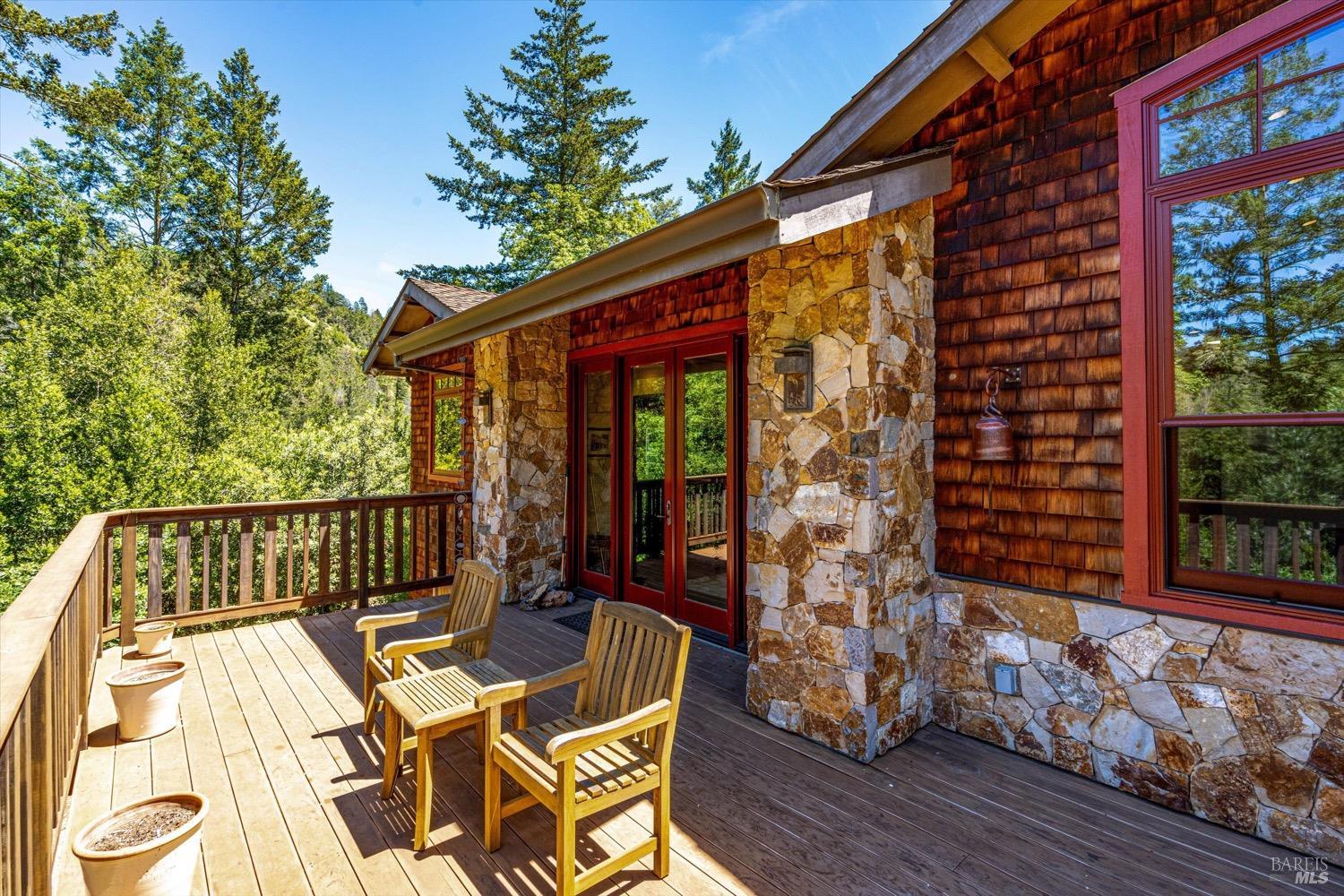 2207 Mt Veeder Road Napa, CA 94558 - Photo 27 of 36 a view of a two chairs and table in the balcony
