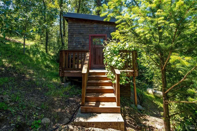 a view of outdoor space and deck