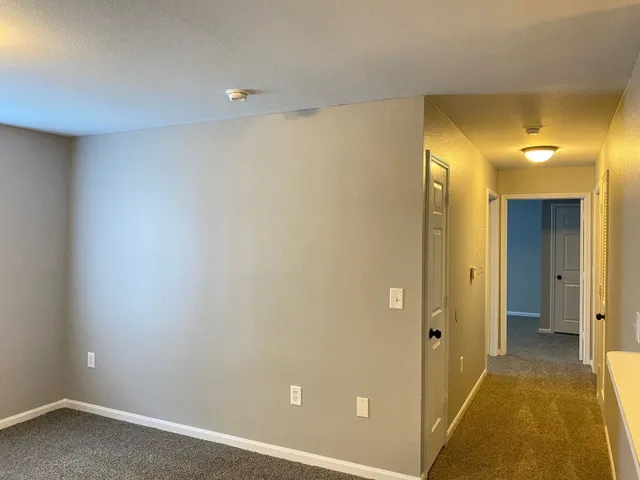 a view of a bathroom with a shower