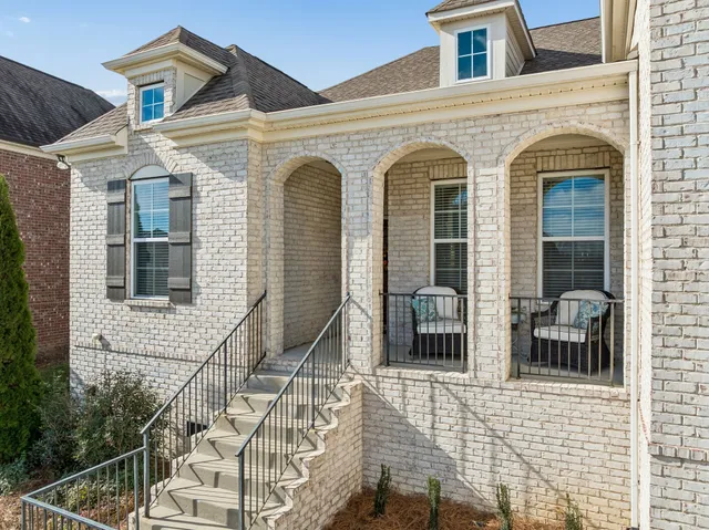 a front view of a house