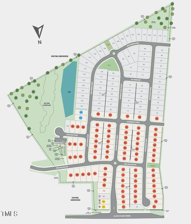 1152 Sun Spgs Road Wake Forest, NC 27587 - Photo 30 of 32 Radford Glen Sitemap