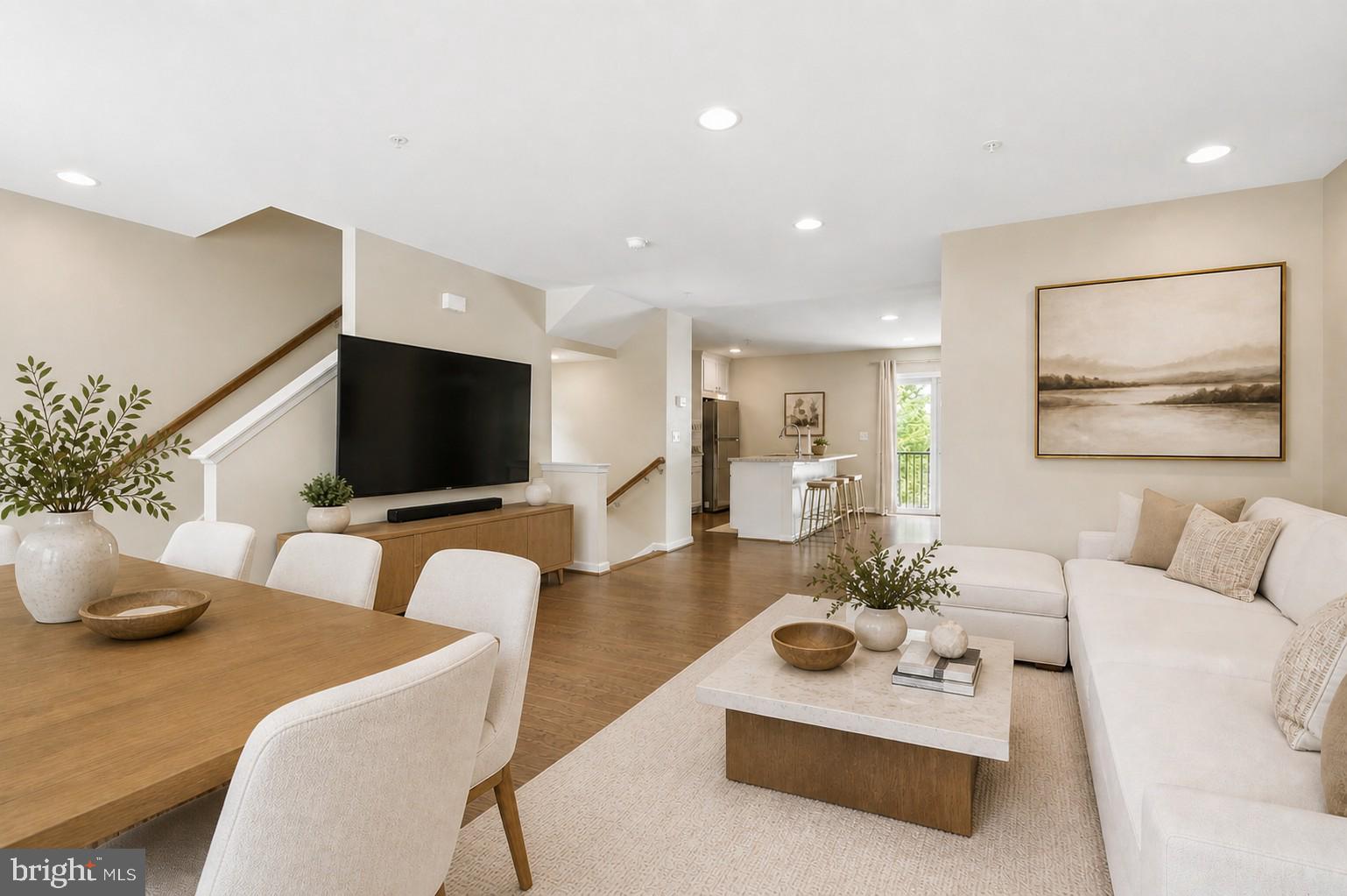1052 Owens Road Oxon Hill, MD 20745 - Photo 19 of 34 Virtually Staged - Living room & Dinning room