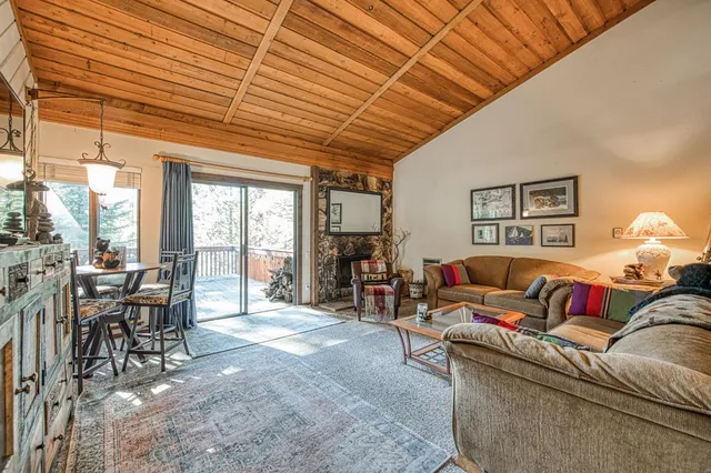 a living room with furniture or couch and a fireplace
