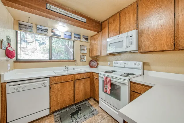 a view of a closet area with sky view