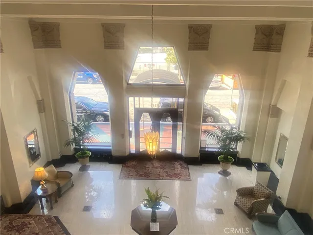 a view of two chairs in a room