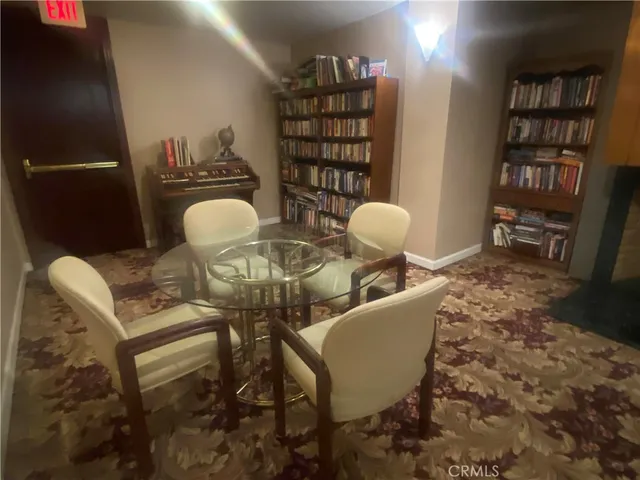 a view of a fireplace in a room