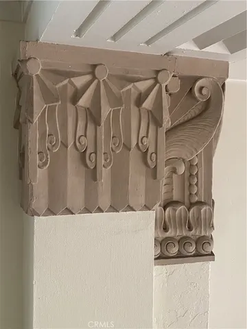 a view of a closet with storage