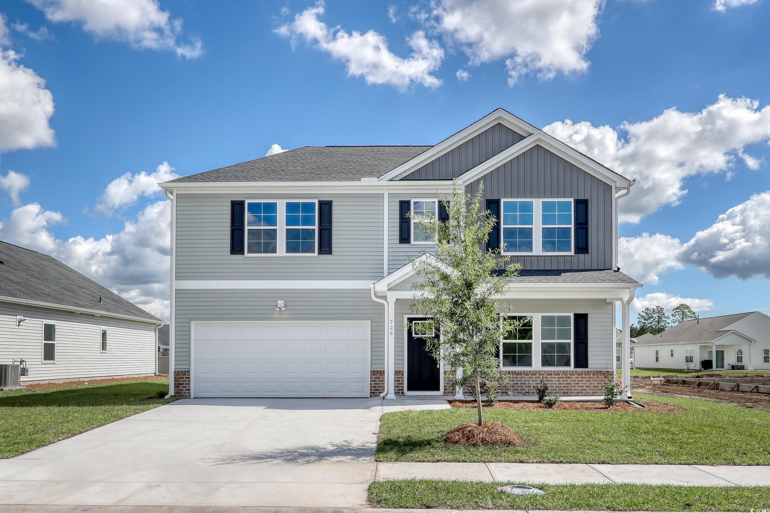 728 St Albans Loop Conway, SC 29526 - Photo 2 of 19 View of front facade with a front lawn, central AC