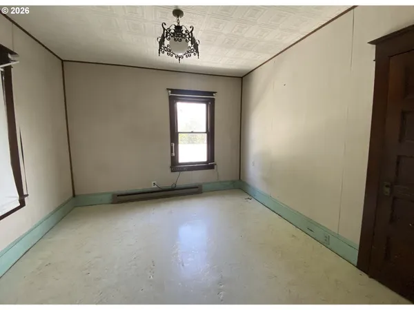 a view of a livingroom with a window