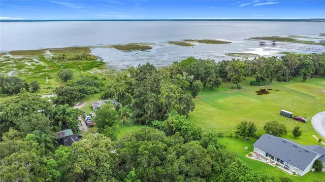 a yard with green space