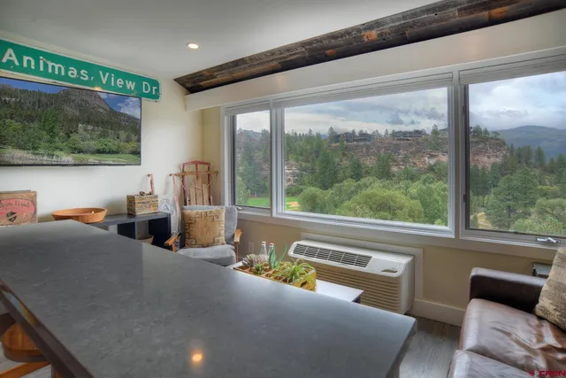 a view of a living room and window