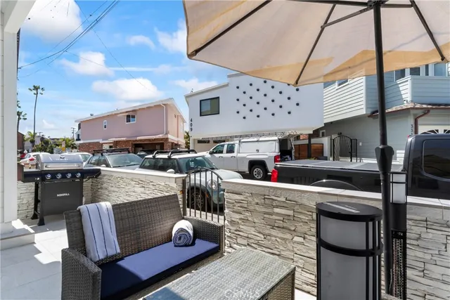 a view of outdoor space with seating area