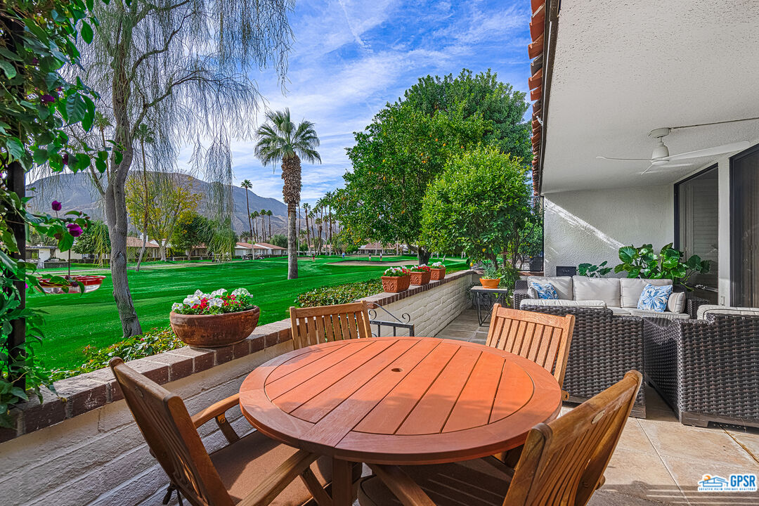 75 Durango Circle Rancho Mirage, CA 92270 - Photo 20 of 37 a view of deck with patio