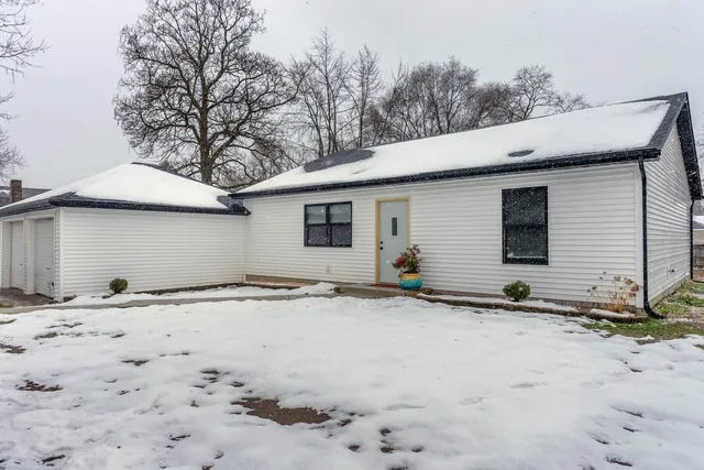 a backyard of a house