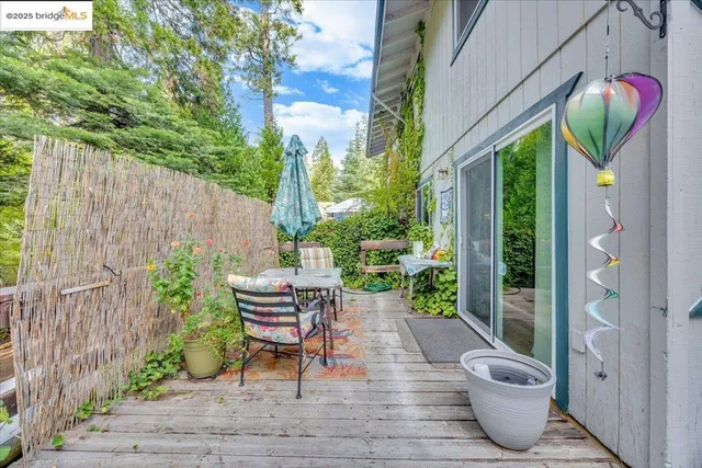 a house view with a garden space