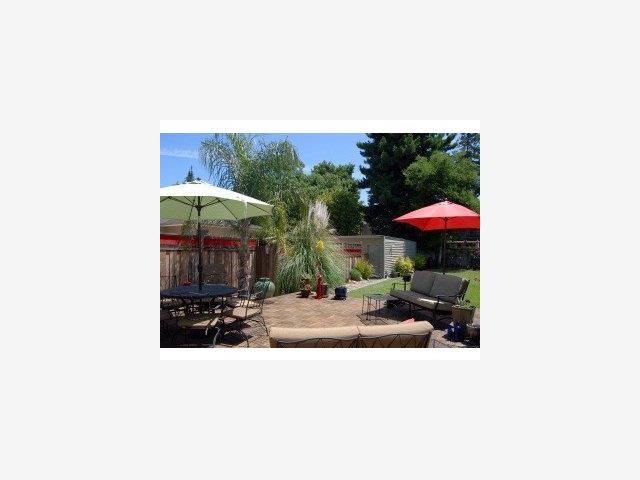 537 View Street Mountain View, CA 94041 - Photo 8 of 9 a outdoor living space with furniture and a fireplace